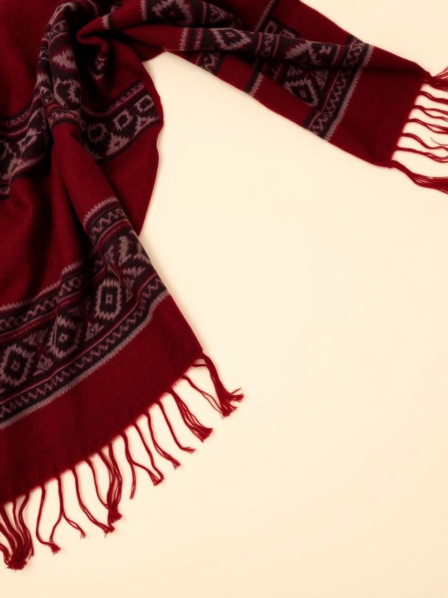 Crimson Naga Warrior Shawl